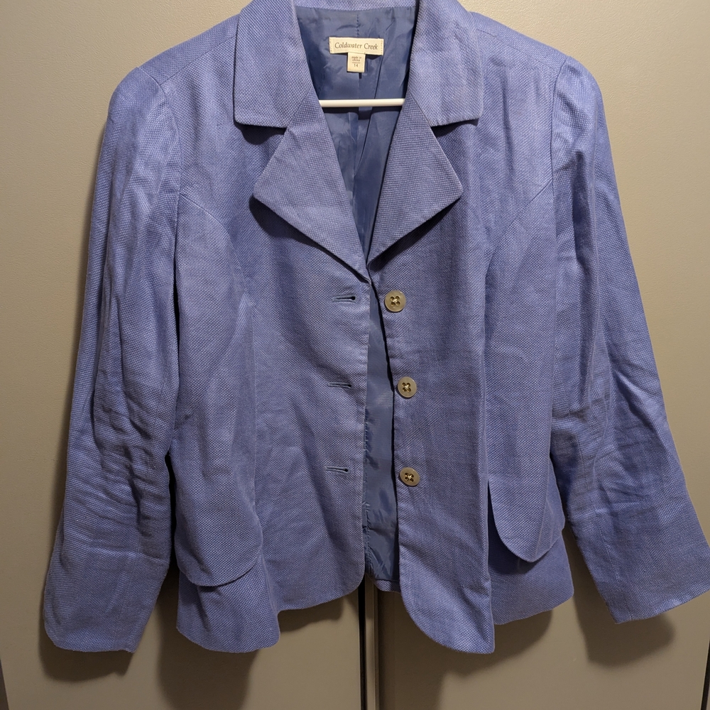 Coldwater Creek Purple Blazer